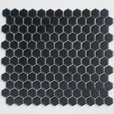 BLACK MATTE 1" HEXAGON MATTE