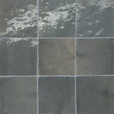 Zagora 4" x 4" Glossy Zellige Field Tile in Charcoal