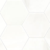 GREECIAN WHITE 8" HEX POL
