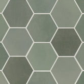 Celine 4" Hexagon Matte Porcelain Floor & Wall Tile in Sage