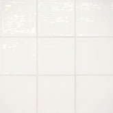 Marin 4" x 4" Ceramic Wall Tile in Pearl White