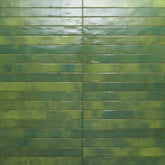Chroma 2" x 18" Glossy Porcelain Field Tile in Green