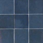 Cloé 5" x 5" Glossy Ceramic Tile in Blue