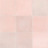 Cloé 5" x 5" Glossy Ceramic Tile in Pink