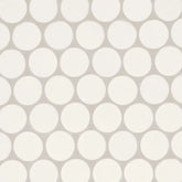 Makoto 2" Round Matte Porcelain Mosaic Tile in Shoji White