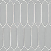 Reine 3" x 12" Picket Pattern Matte Ceramic Wall Tile in Grey