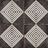 Vivace 9" x 9" Decorative Tile in Roads Caviar