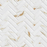 CALACATTA GOLD MATTE 1X 3 HERRINGBONE