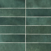 Cloé 2.5" x 8" Glossy Ceramic Tile in Green