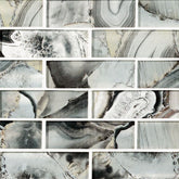 MIDNIGHT AGATE SUBWAY GLASS 2x6