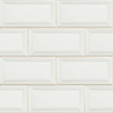 WHITE GLOSSY 3X6 BEVELED