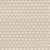 ALMOND GLOSSY PENNY ROUND MOSAIC