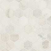 ARABESCATO VENATO WHITE 2" HEXAGON HONED