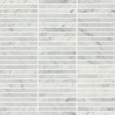 Monet Honed Marble Mosaic 3 Tile in White Carrara