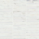 Monet Honed Marble Mosaic 3 Tile in Oriental White