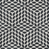 Celeste Honed Marble Blend Mosaic Tile in Nero Marquina & Calacatta Losanna