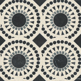 Solis Honed Marble Blend Mosaic Tile in Nero, Bardiglio & Myra Beige