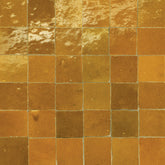 Zagora 2" x 2" Glossy Zellige Mosaic Tile in Caramel