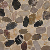 MIX RIVER PEBBLES MESH BACKED 10MM