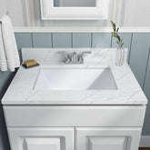 PORCELAIN VANITY RECTANGLE WHITE-2015
