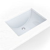 PORCELAIN VANITY RECTANGLE WHITE-1813