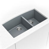 QUARTZ GREY DOUBLE BOWL 60/40-3219