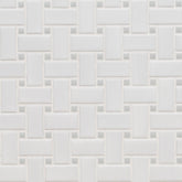 WHITE AND GRAY MATTE BASKETWEAVE