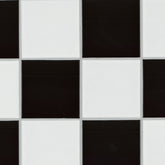WHITE AND BLACK 4" CHECKERED MATTE