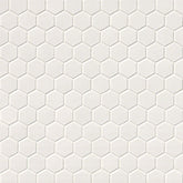 WHITE GLOSSY 2" HEX 6MM