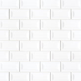 WHITE GLOSSY 3X6 INVERTED BEVELED