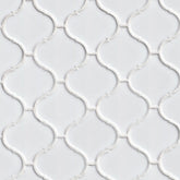 WHITE GLOSSY ARABESQUE 6MM