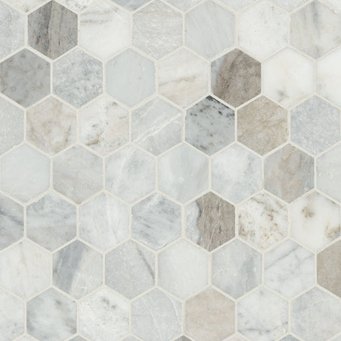 CAPRI BLUE HEXAGON HONED