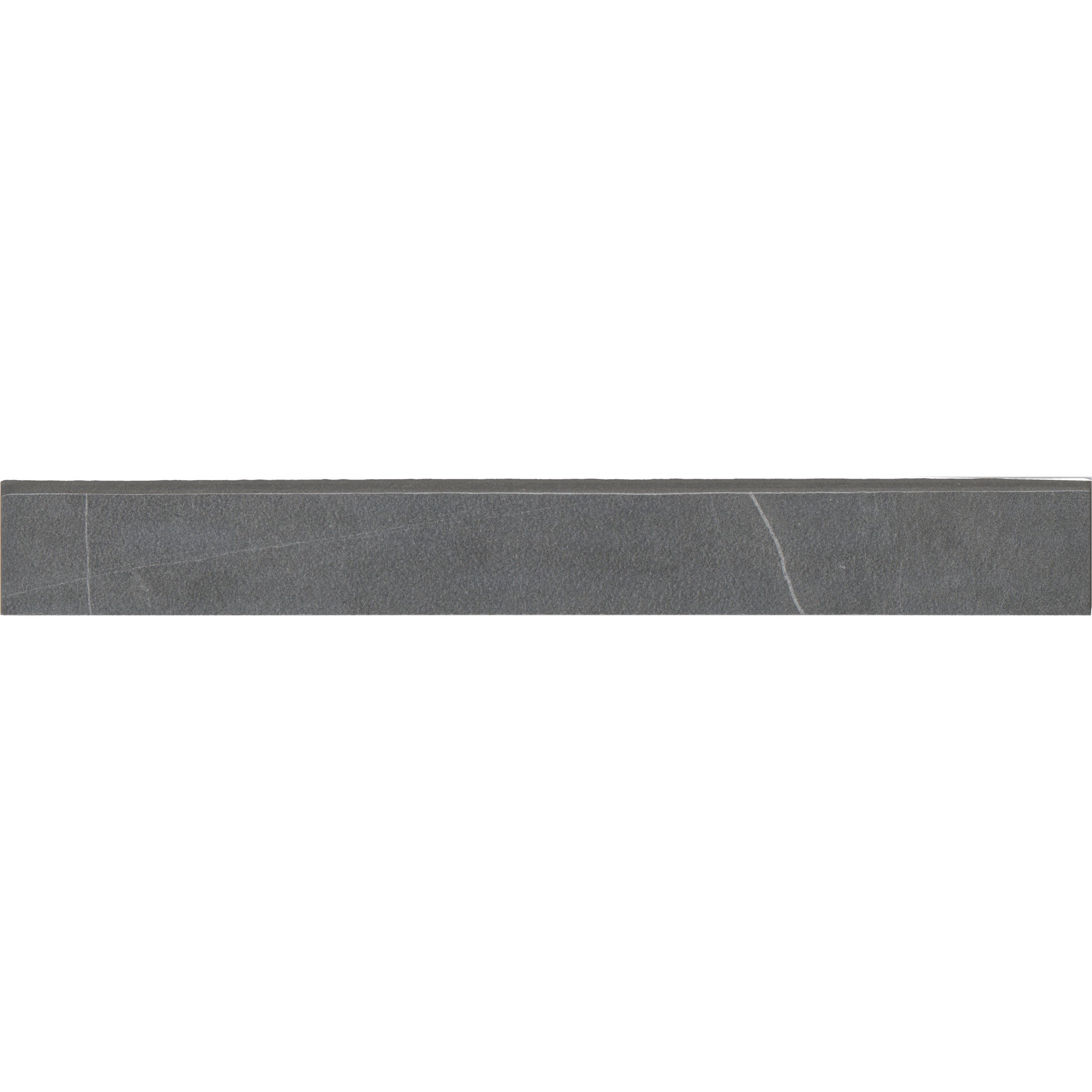 Bedrosians Nomade 3" x 24" Matte Porcelain Bullnose Trim in Noir | Item Code 100000188