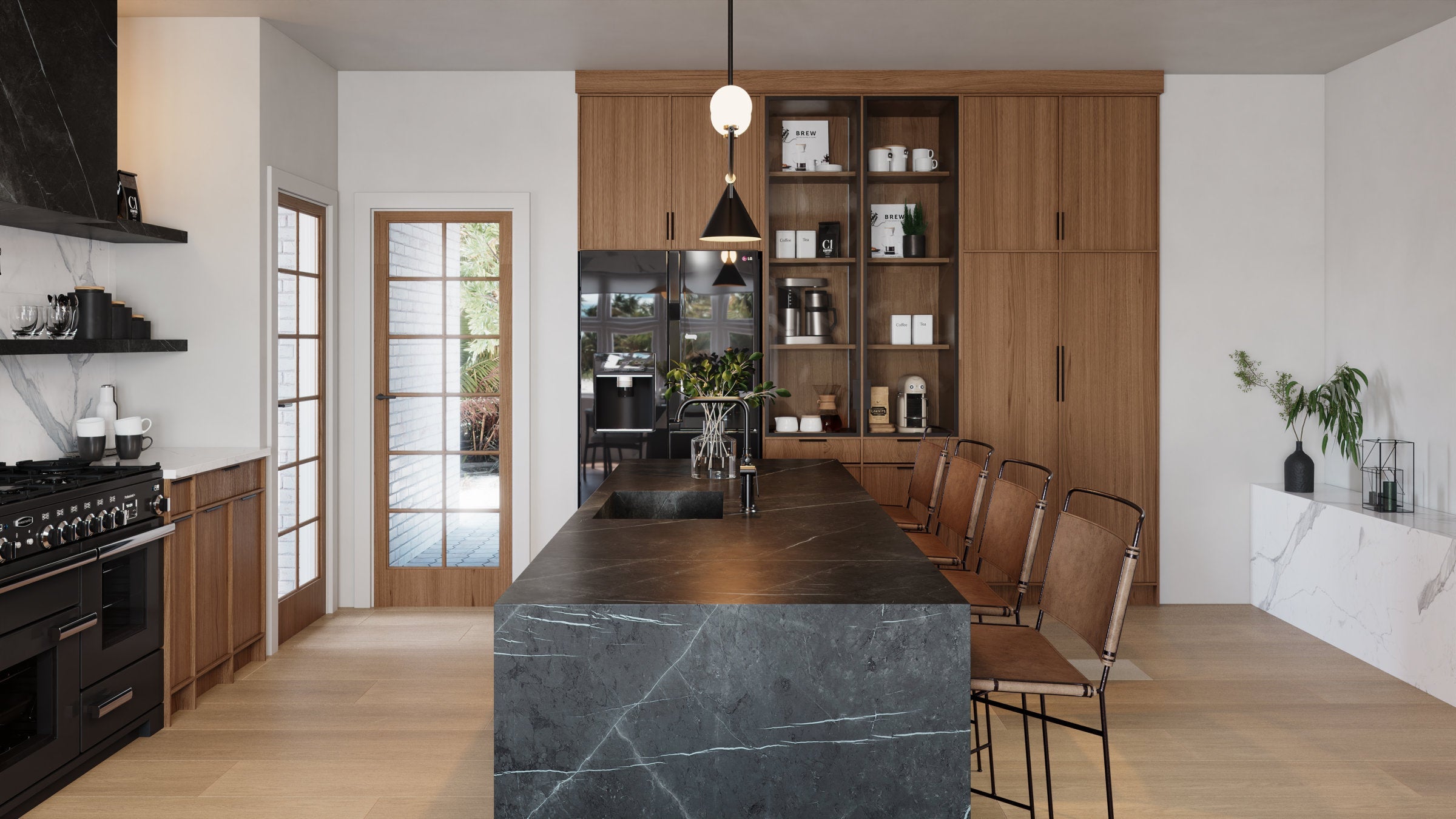 Bedrosians Planx 12" x 72" Wood Look Honed Porcelain Tile in Nest | Item Code 100001577