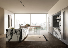 Bedrosians Magnifica The Thirties 30" x 30" - 8mm Honed Porcelain Tile in Pietra Grey | Item Code DOLMAGPIE3030-8H