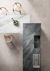 Bedrosians Magnifica The Thirties 30" x 30" - 8mm Honed Porcelain Tile in Cementi | Item Code DOLMAGCEM3030-8H