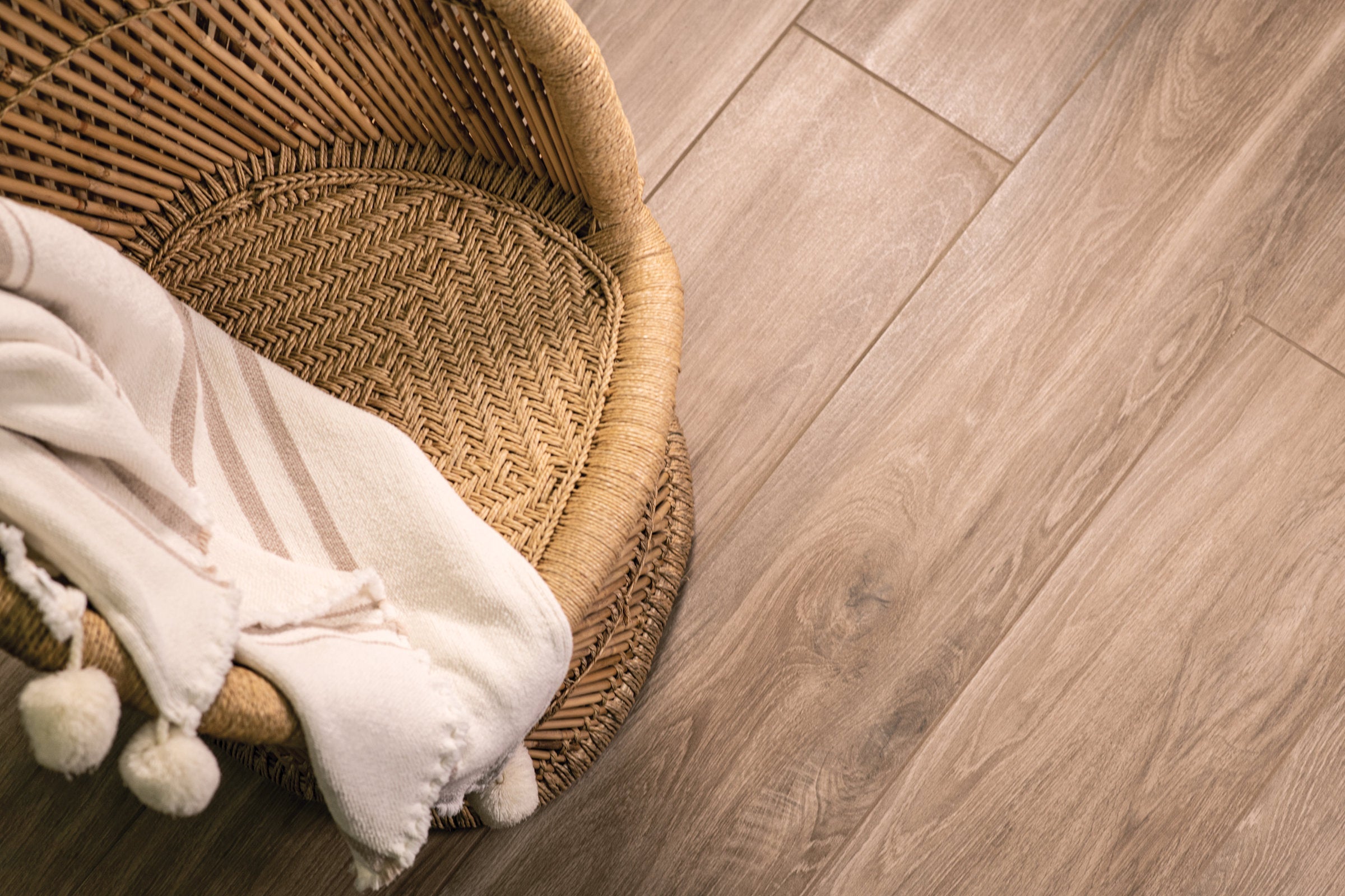 Bedrosians Arrowhead 10"x60" Wood Look Matte Porcelain Tile in Taupe | Item Code 100000687