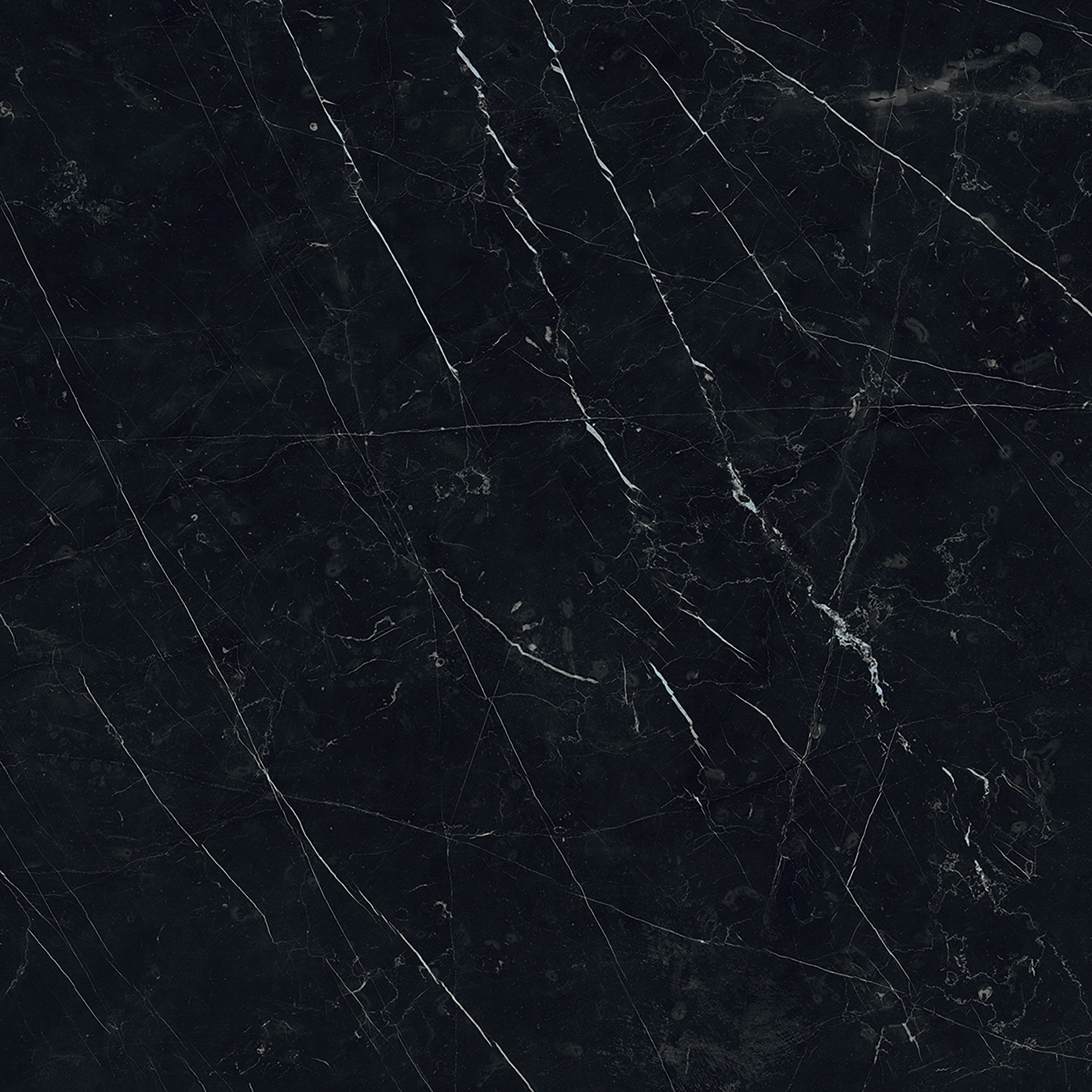 Bedrosians Magnifica The Thirties 30" x 30" - 8mm Honed Porcelain Tile in Nero Marquina | Item Code 100001001