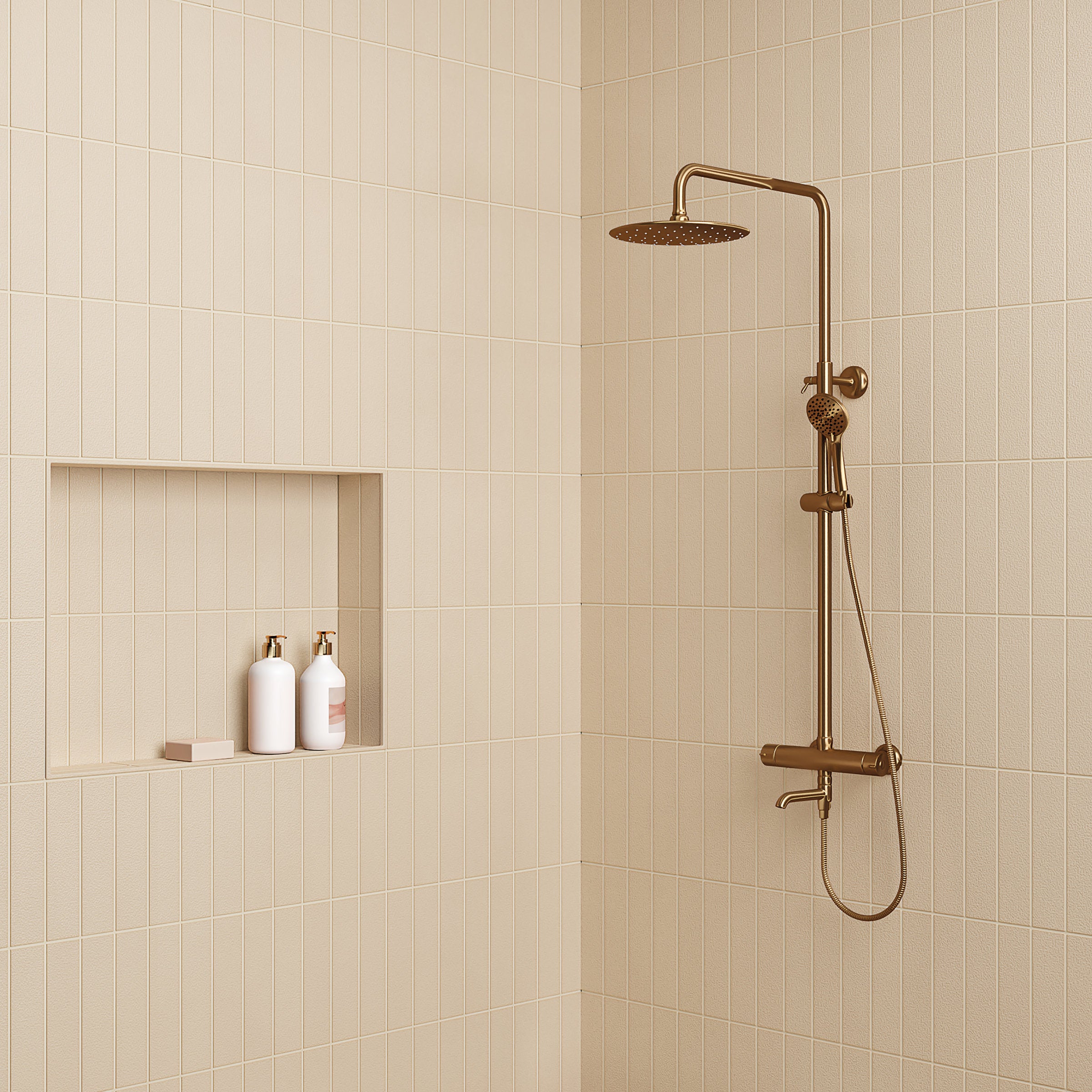Bedrosians Sahara 3" x 12" Matte Porcelain Tile in Ecru | Item Code 100001020