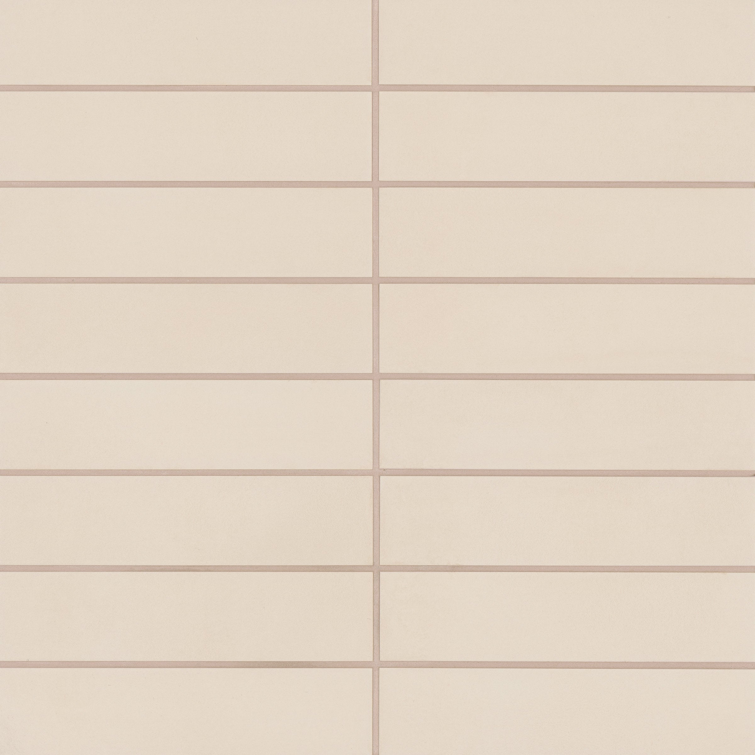 Bedrosians Sahara 3" x 12" Matte Porcelain Tile in White | Item Code 100001021