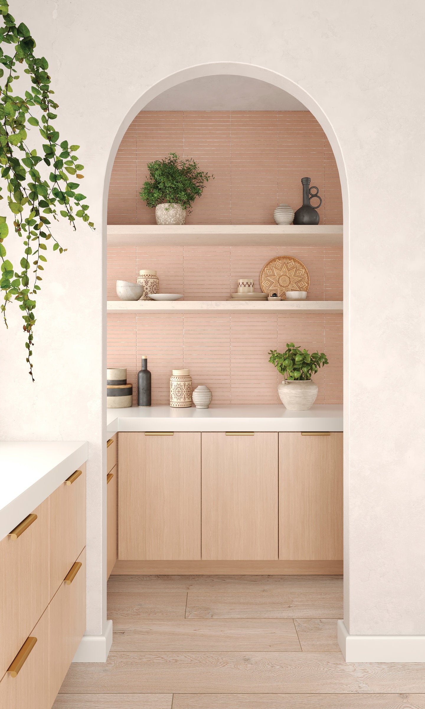 Bedrosians Arrowhead 10"x60" Wood Look Matte Porcelain Tile in Natural | Item Code 100000688