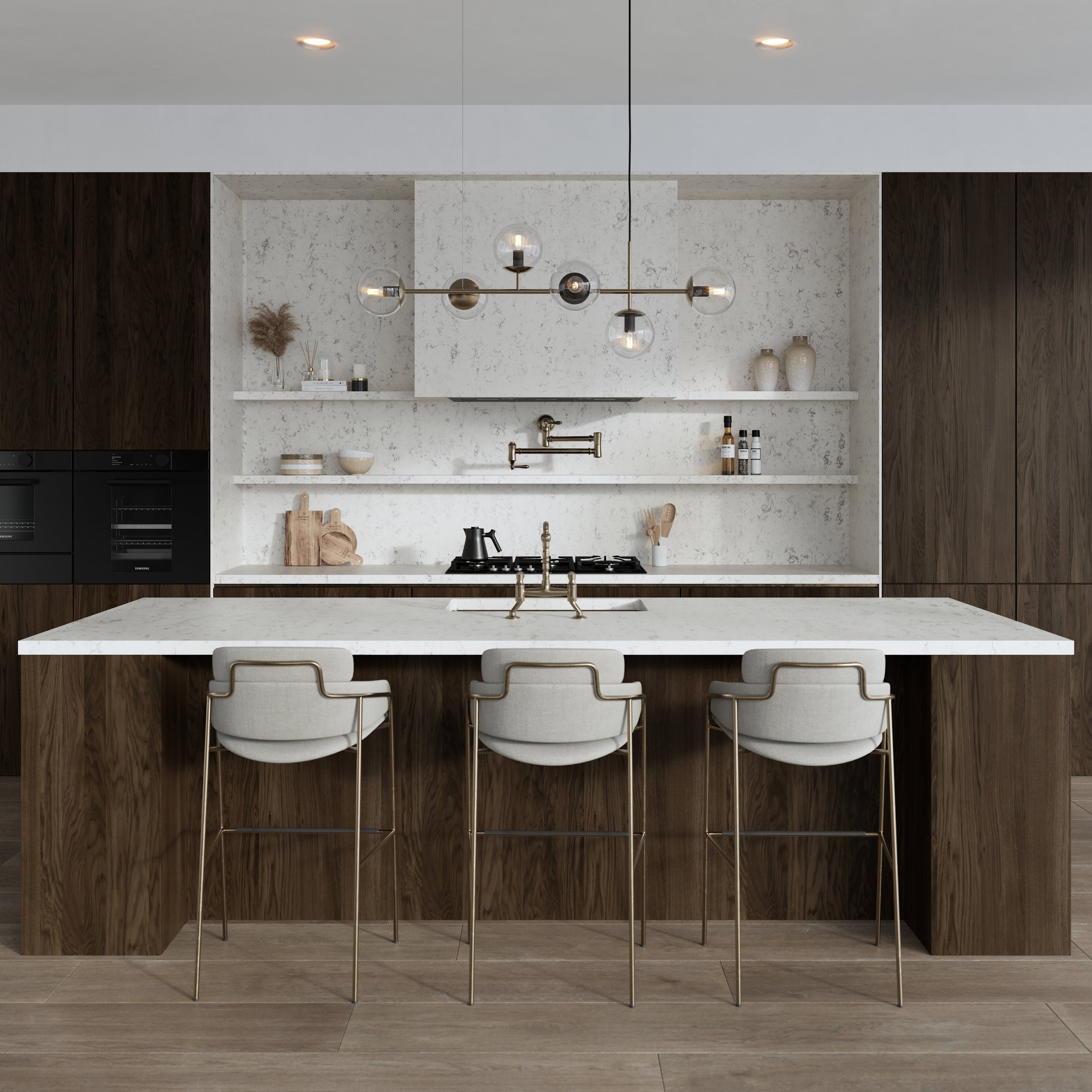 Bedrosians Planx 12" x 72" Wood Look Honed Porcelain Tile in Bark | Item Code 100001575