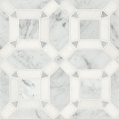 Bedrosians Matisse Mosaic 1 Marble Blend in White Carrara & Thassos | Item Code 100001357
