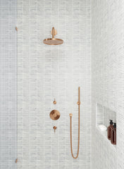 Bedrosians Monet Honed Marble Mosaic 3 Tile in White Carrara | Item Code 100001403