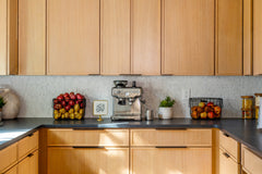 Bedrosians Monet Honed Marble Mosaic 7 Tile in White Carrara | Item Code 100001418