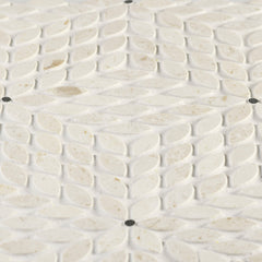 Bedrosians Celeste Honed Marble Blend Mosaic Tile in Myra Beige & Basalt | Item Code 100001715