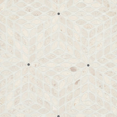 Bedrosians Celeste Honed Marble Blend Mosaic Tile in Myra Beige & Basalt | Item Code 100001715