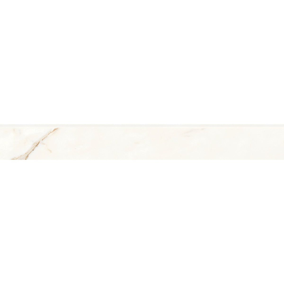 Bedrosians Magnifica 3" x 24" Honed Bullnose Porcelain Tile in Calacatta Oro | Item Code 100002299