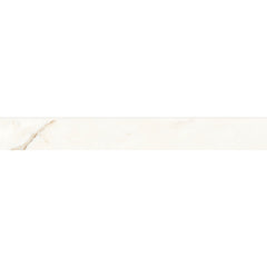 Bedrosians Magnifica 3" x 24" Honed Bullnose Porcelain Tile in Calacatta Oro | Item Code 100002299