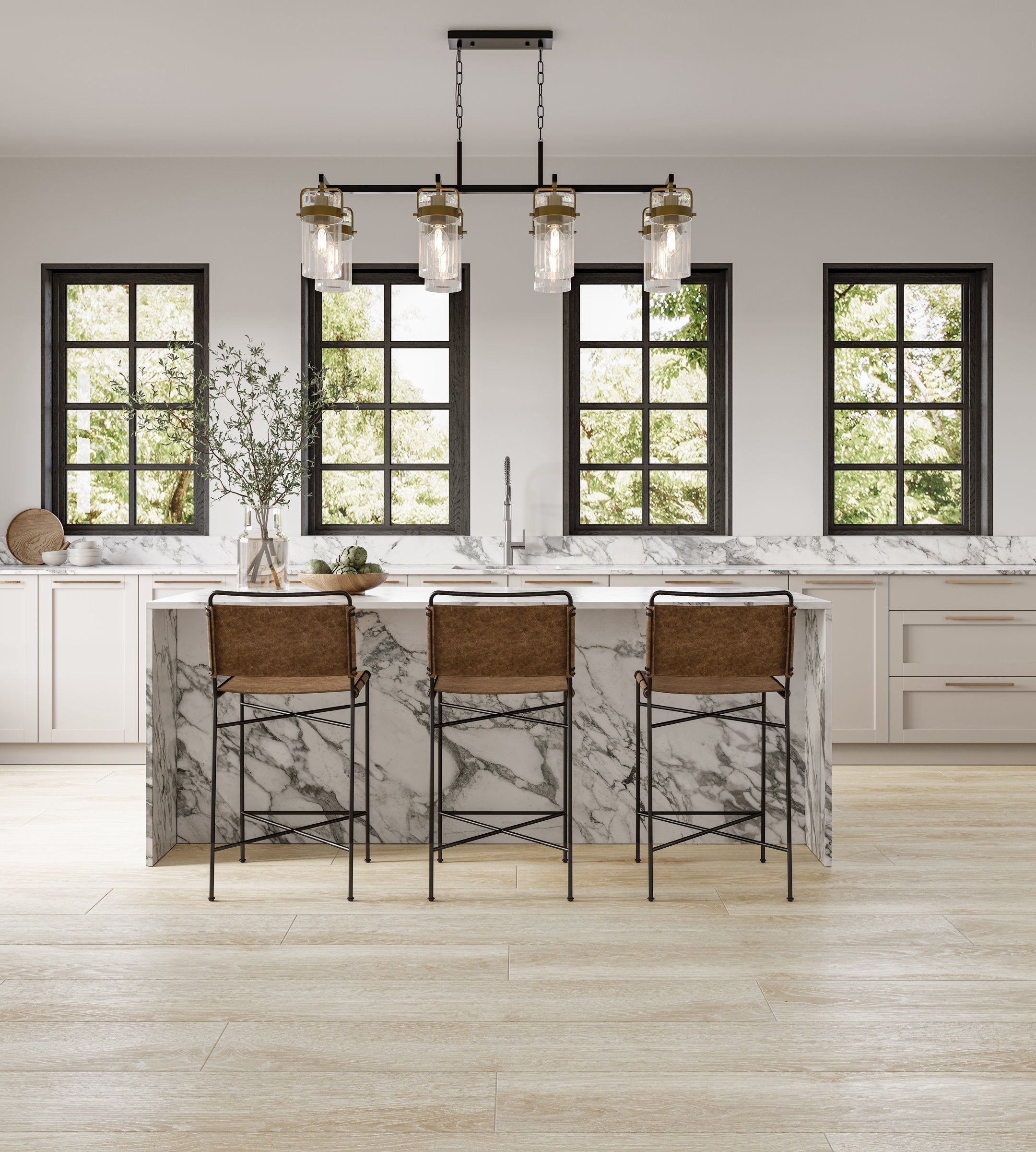 Bedrosians Timberline 10" x 72" Honed Porcelain Wood-Look Field Tile in Aspen | Item Code 100002789